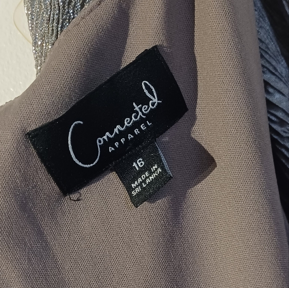 CONNECTED APPAREL Women’s Shiny Dress - Picture 9 of 9